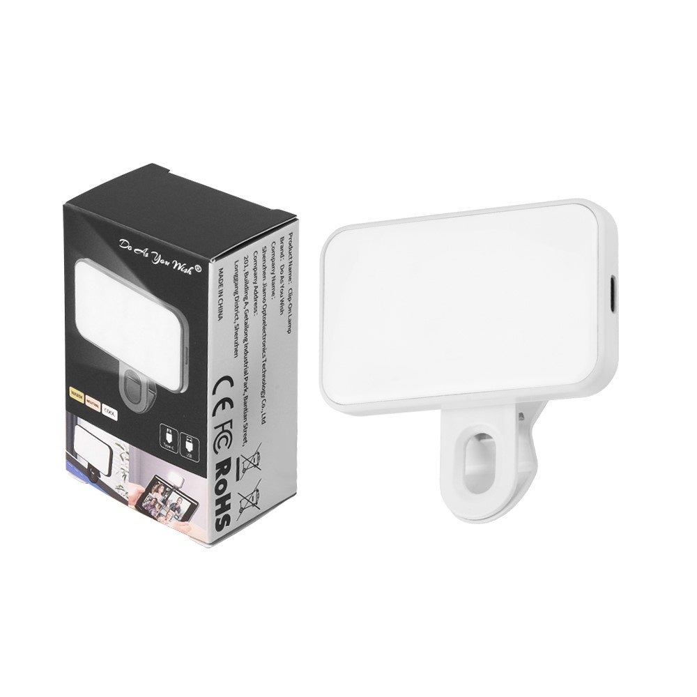 Mini LED světlo na mobil s klipem 24 LED - bílé