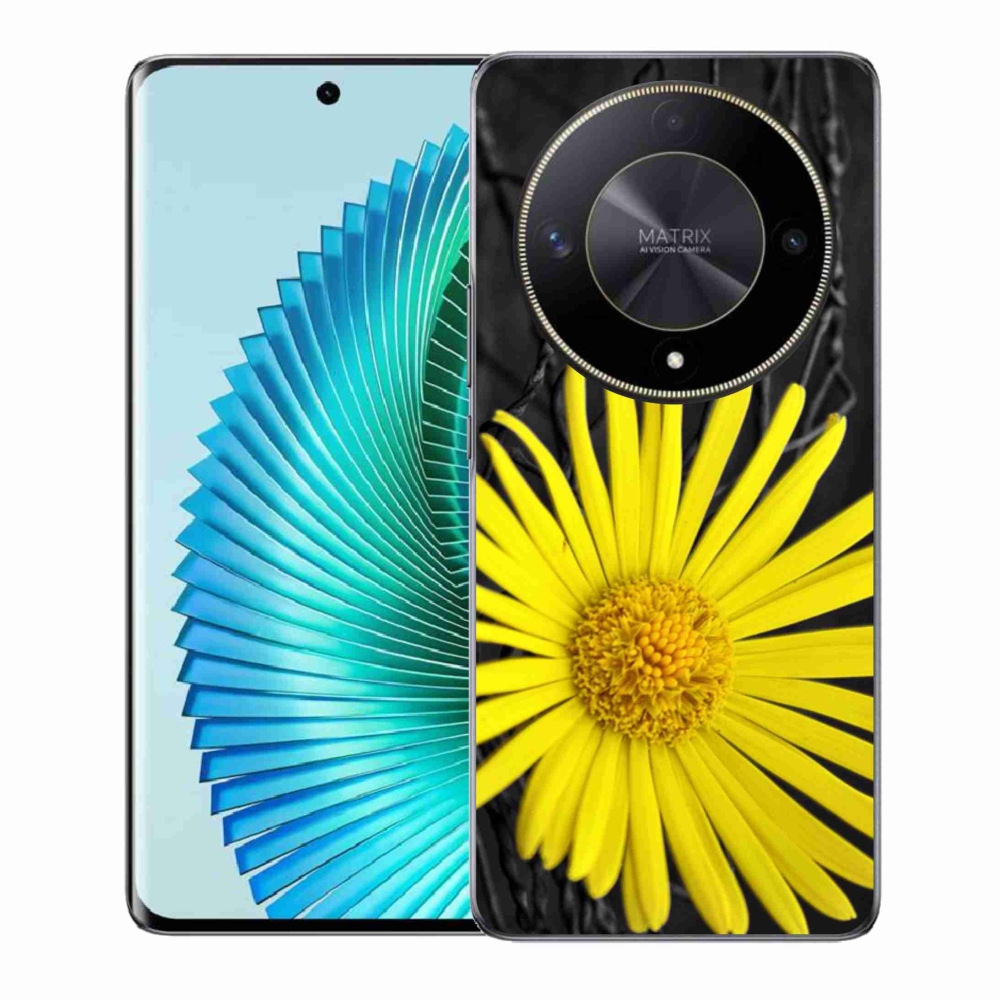 Gelový kryt mmCase na Honor Magic 6 Lite 5G - žlutá květina
