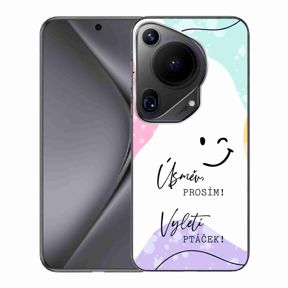 Gelový kryt mmCase na Huawei Pura 70 Ultra - vtipný text 4 bílé pozadí