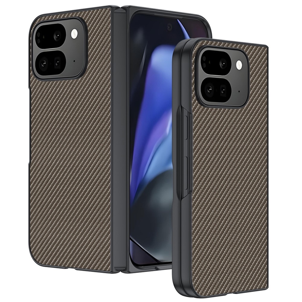 Carbone plastový kryt na mobil Google Pixel 10 Pro Fold - zlatý