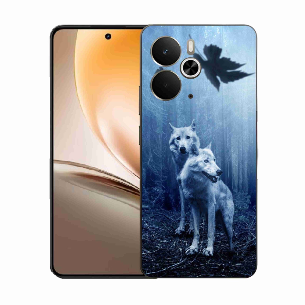 Gelový kryt mmCase na Realme 14 5G - vlci v lese