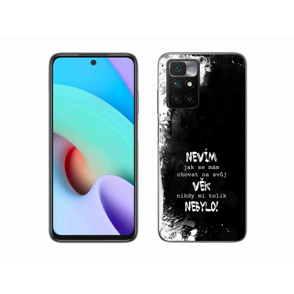 Gelový kryt mmCase na Xiaomi Redmi 10/Redmi 10 (2022) - vtipný text 14 černé pozadí