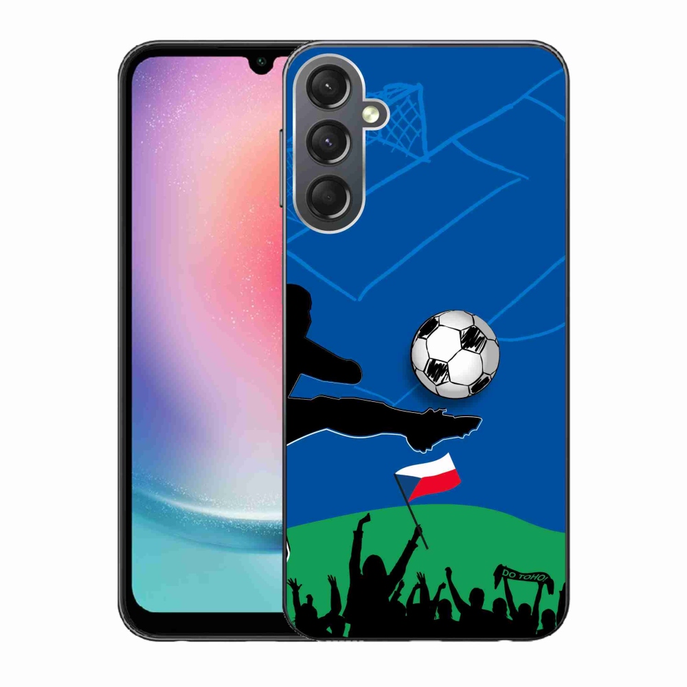 Gelový kryt mmCase na Samsung Galaxy A24 - fanoušci fotbalu