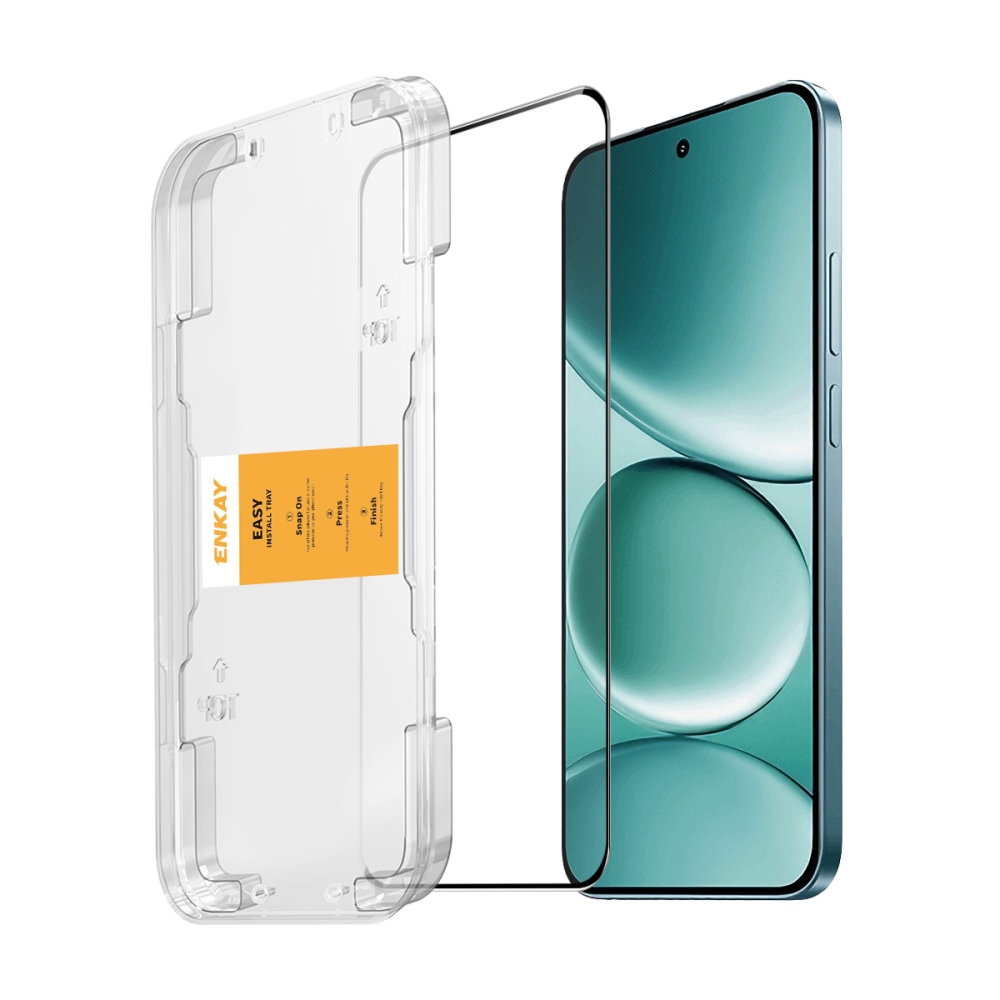 ENK celoplošné tvrzené sklo na mobil Xiaomi Redmi 17 4G/5G s aplikačním rámečkem