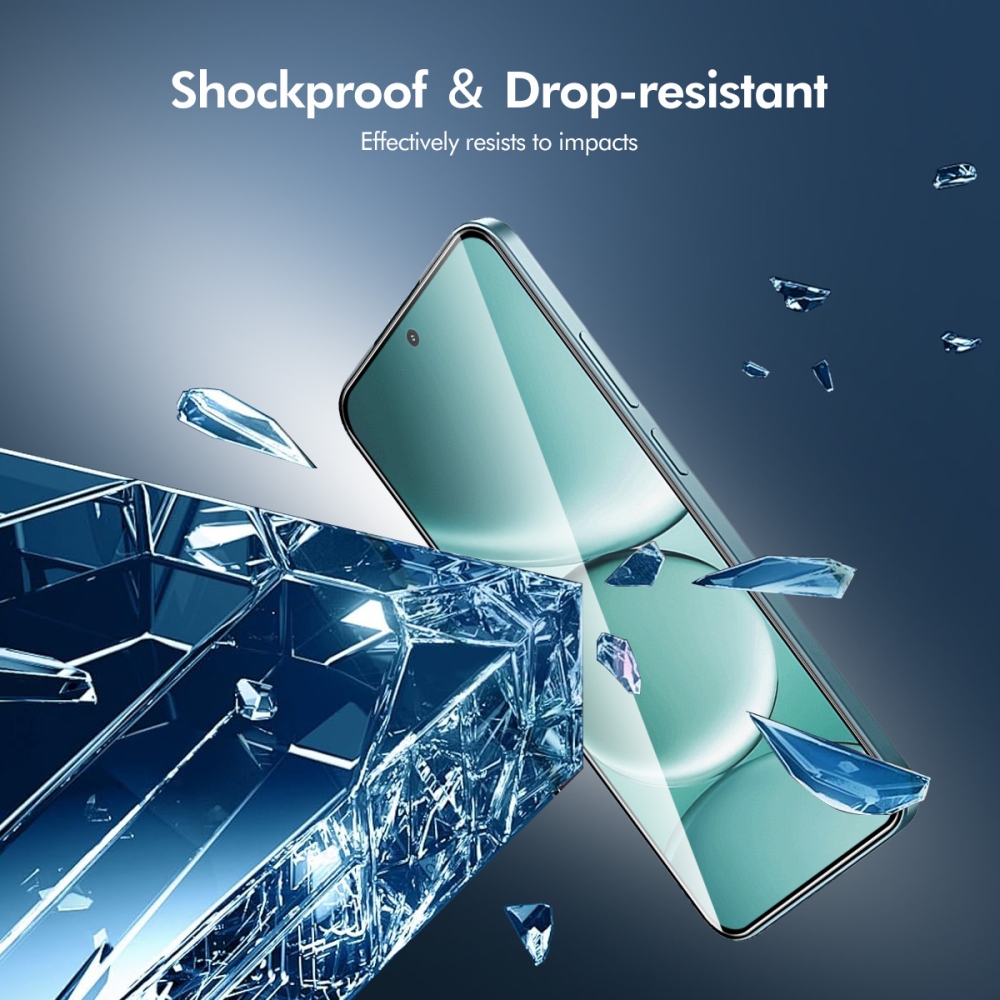 ENK celoplošné tvrzené sklo na mobil Xiaomi Redmi Note 15 Pro 5G s aplikačním rámečkem