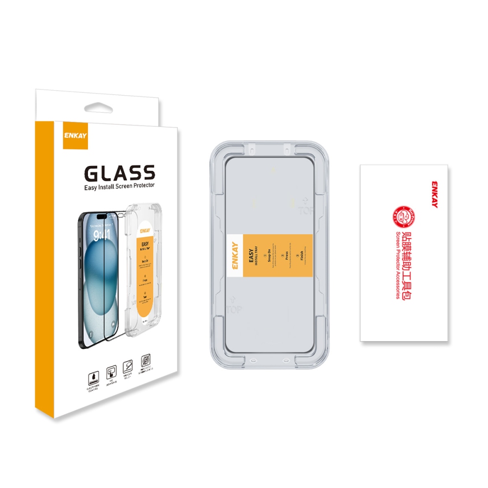 ENK celoplošné tvrzené sklo na mobil Xiaomi Redmi Note 17 4G/5G s aplikačním rámečkem