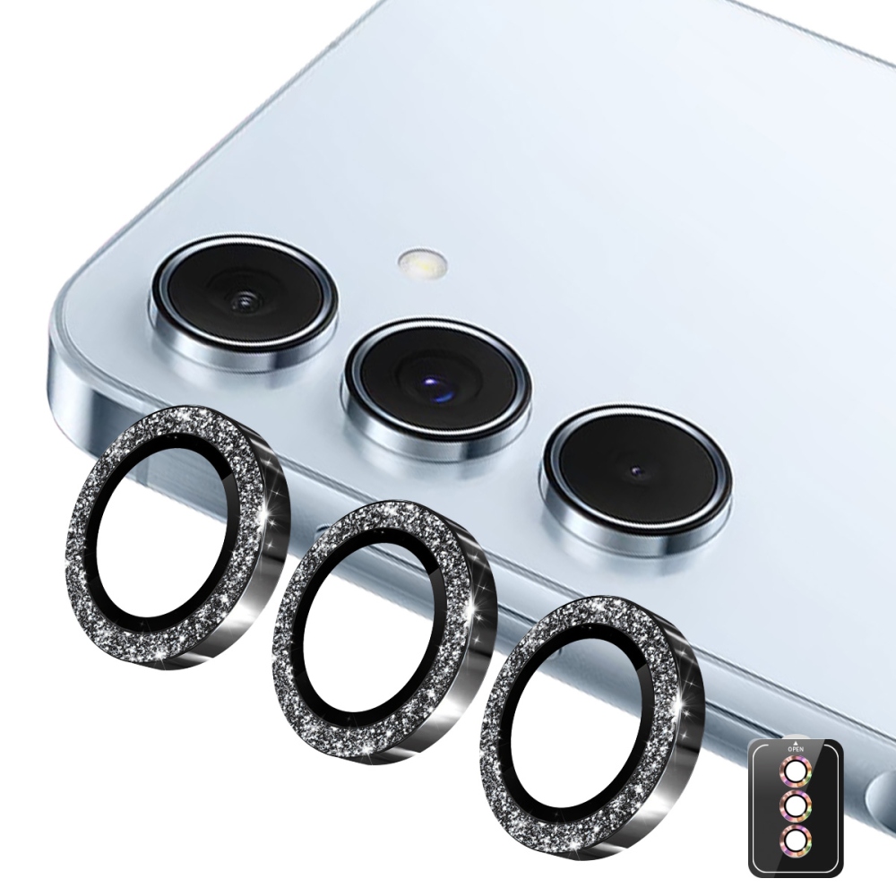 ENK Decor sklo čočky fotoaparátu na Samsung Galaxy A37 5G/A57 5G (samostatná skla) - černé