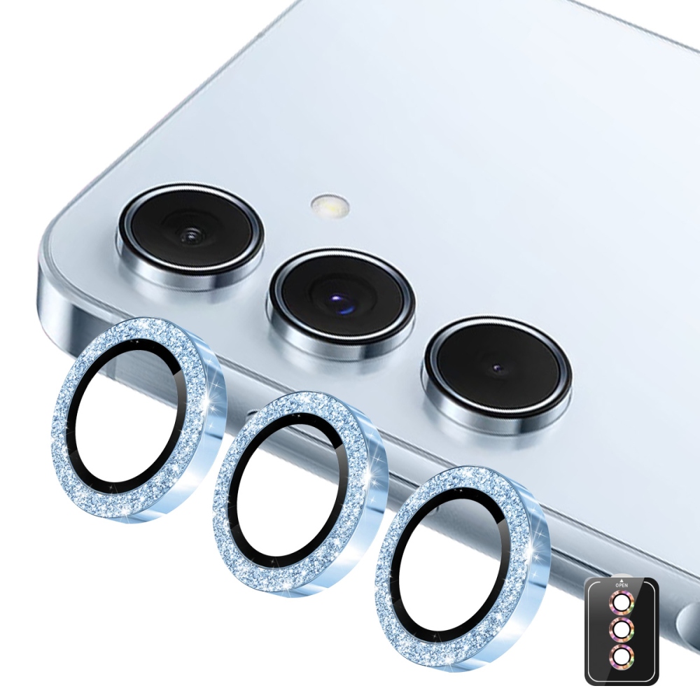 ENK Decor sklo čočky fotoaparátu na Samsung Galaxy A37 5G/A57 5G (samostatná skla) - modré