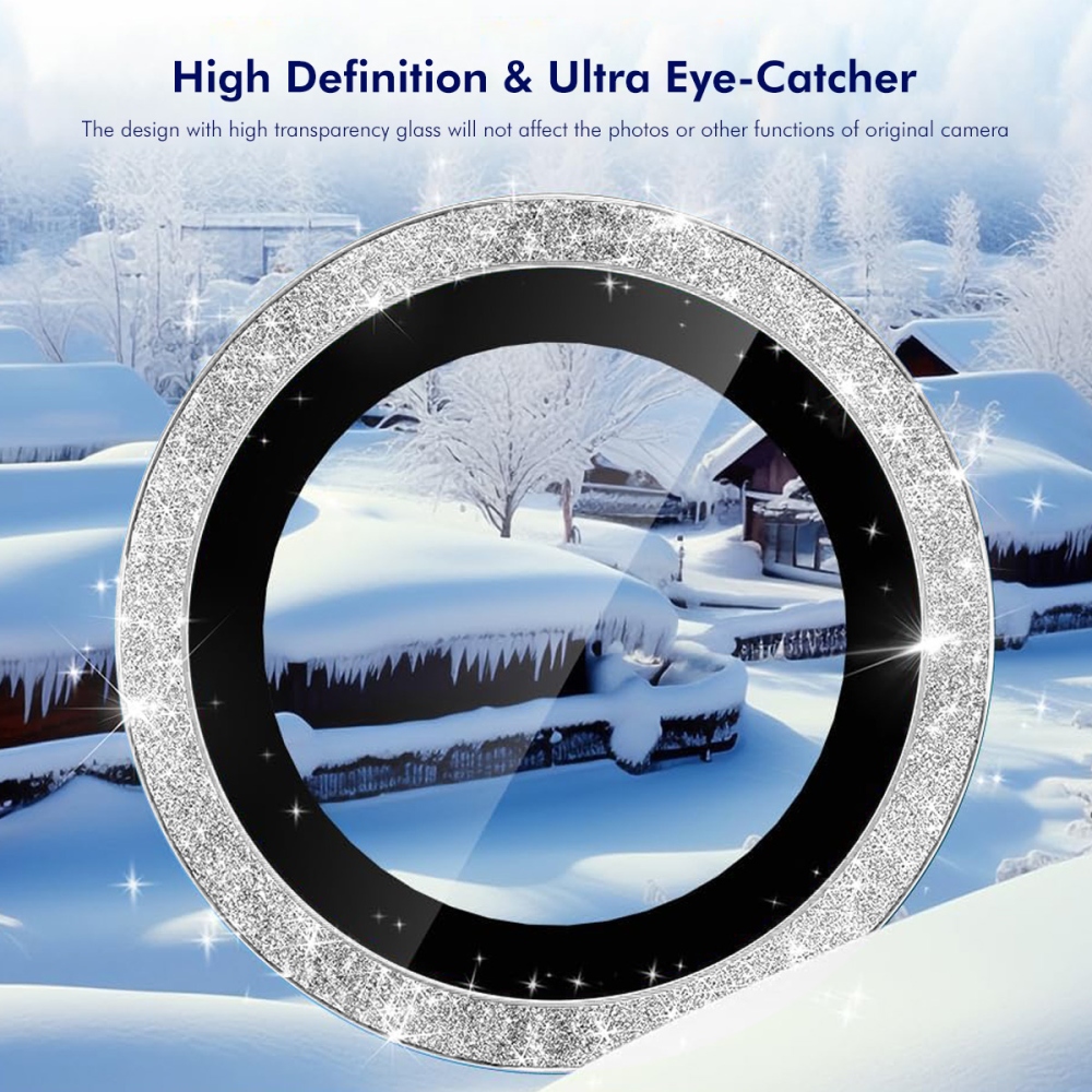 ENK Decor sklo čočky fotoaparátu na Samsung Galaxy A37 5G/A57 5G (samostatná skla) - stříbrné