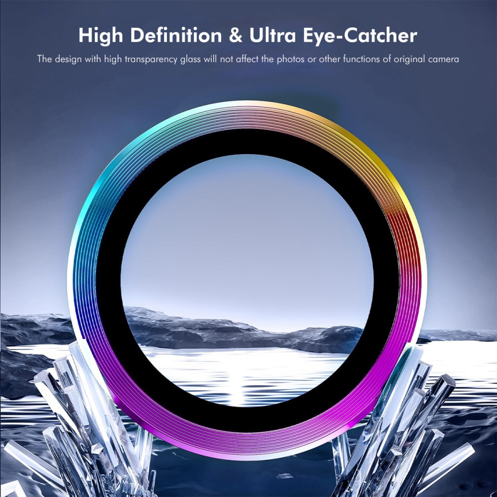 ENK Metal sklo čočky fotoaparátu na Samsung Galaxy A37 5G/A57 5G (samostatná skla) - barevné