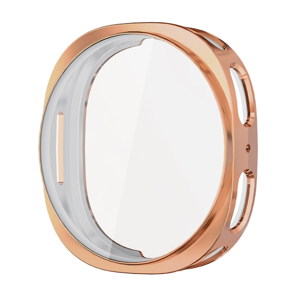 ENK overall gelové nasazovací pouzdro s ochranným sklem na Samsung Galaxy Watch9 40mm/Watch8 40mm - růžovozlaté