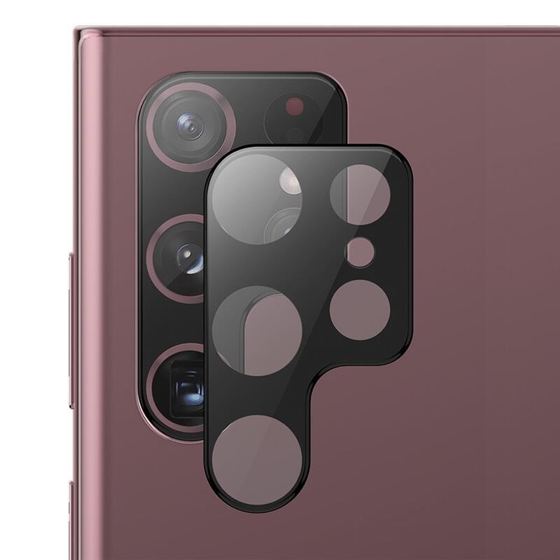 ENK tvrzené sklo čočky fotoaparátu na Samsung Galaxy S23 Ultra - černé