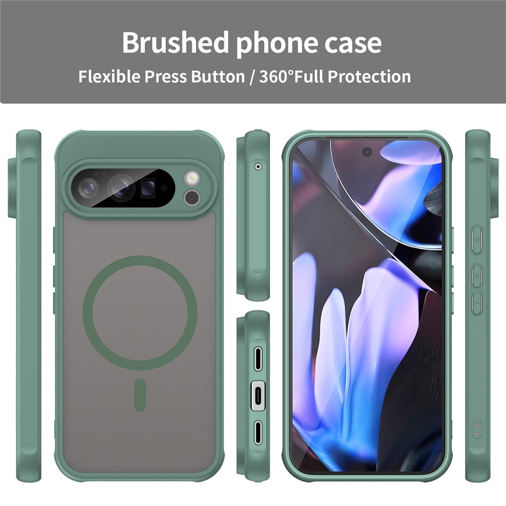 Case matný gelový obal s MagSafe na Google Pixel 10 Pro XL - zelený