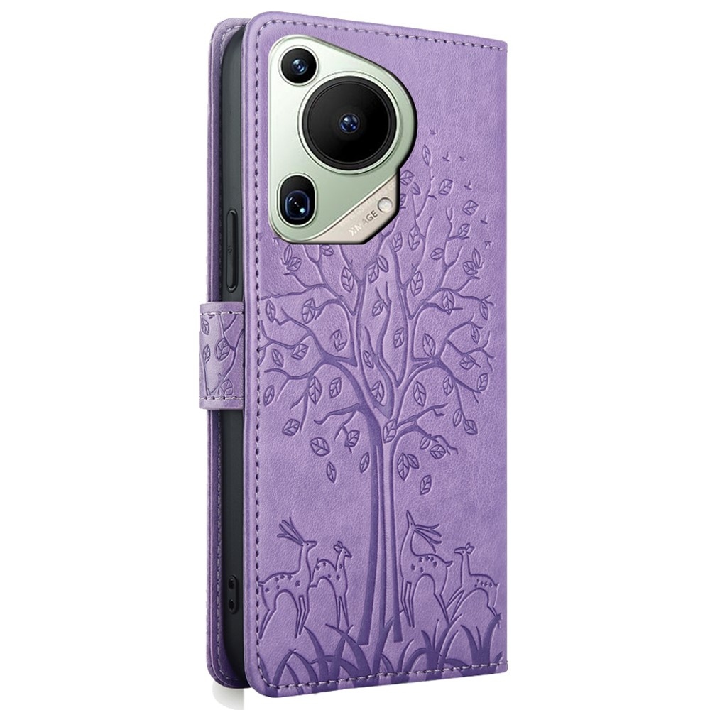 Tree knížkové pouzdro na Huawei Pura 70 Ultra - fialové
