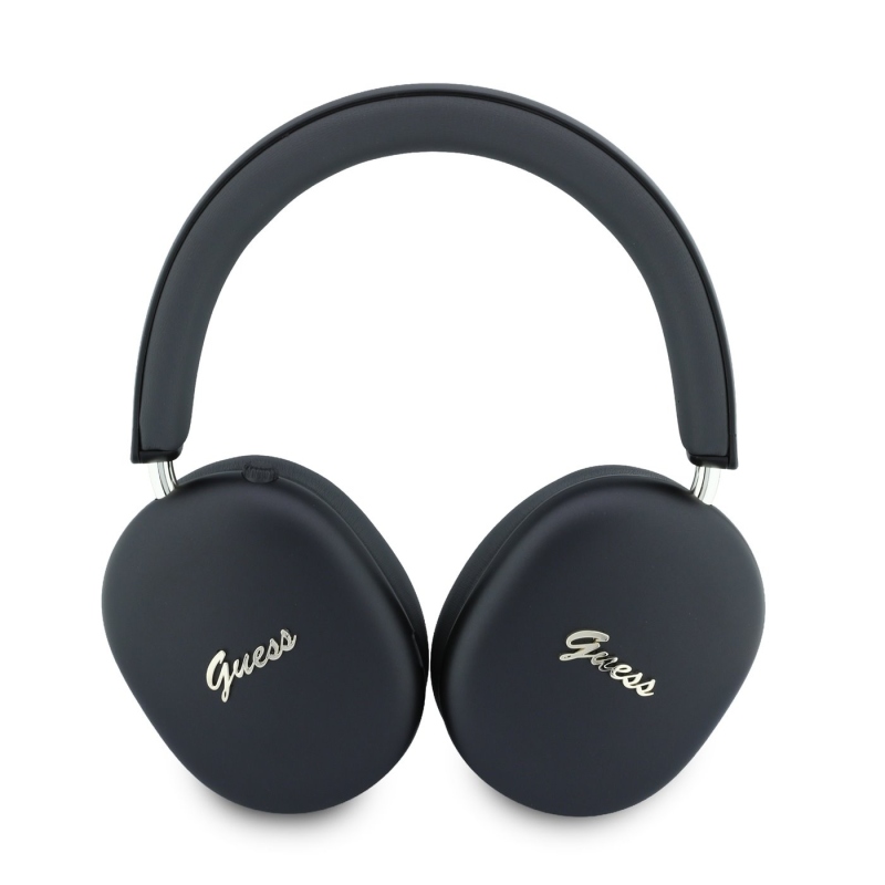 Guess Metallic Finish Gold Script Logo ENC Bezdrátová Sluchátka Black