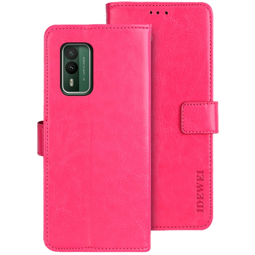 IDEWEI knížkové pouzdro na Nokia XR21 - rose