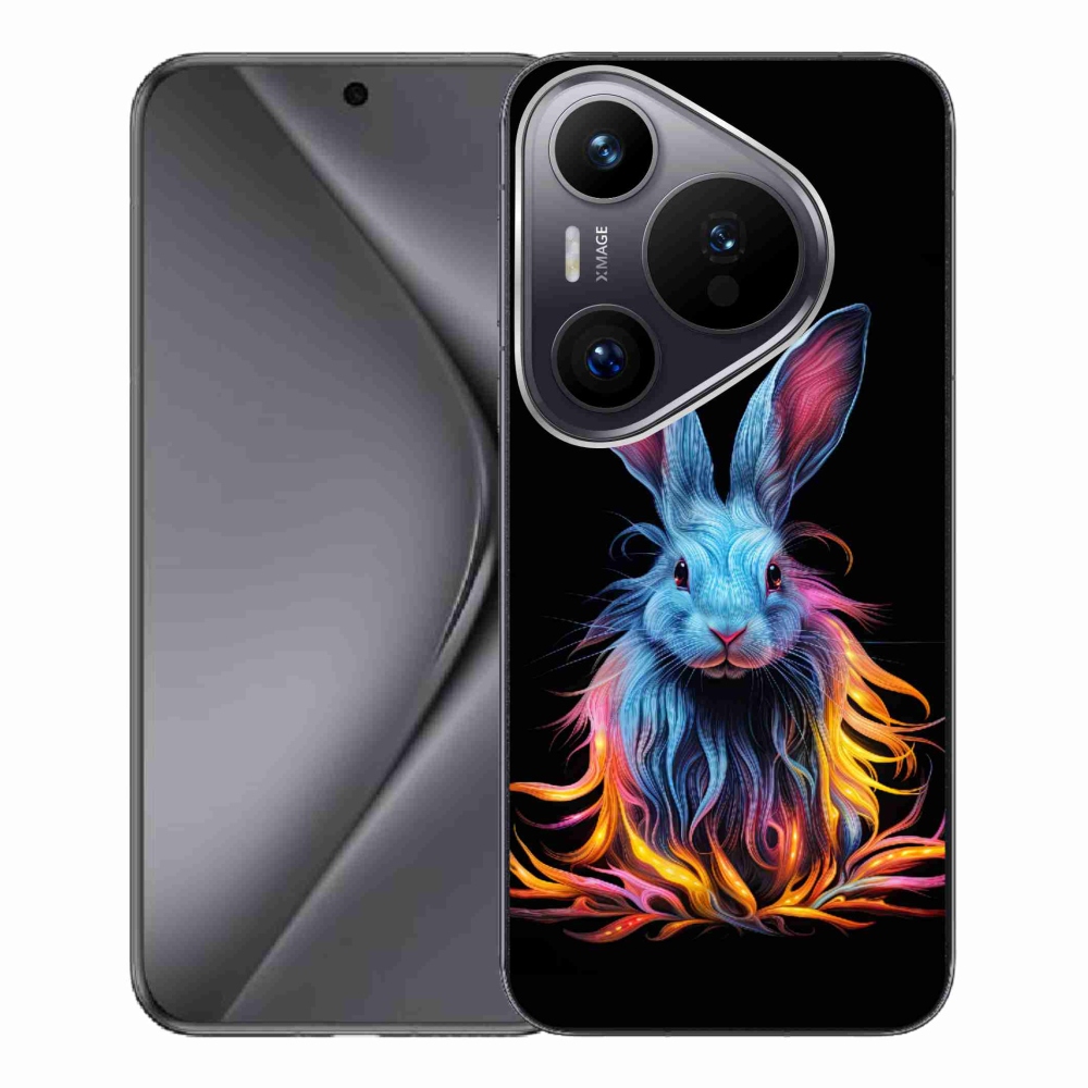 Gelový kryt mmCase na Huawei Pura 70 Pro - abstraktní zajíc