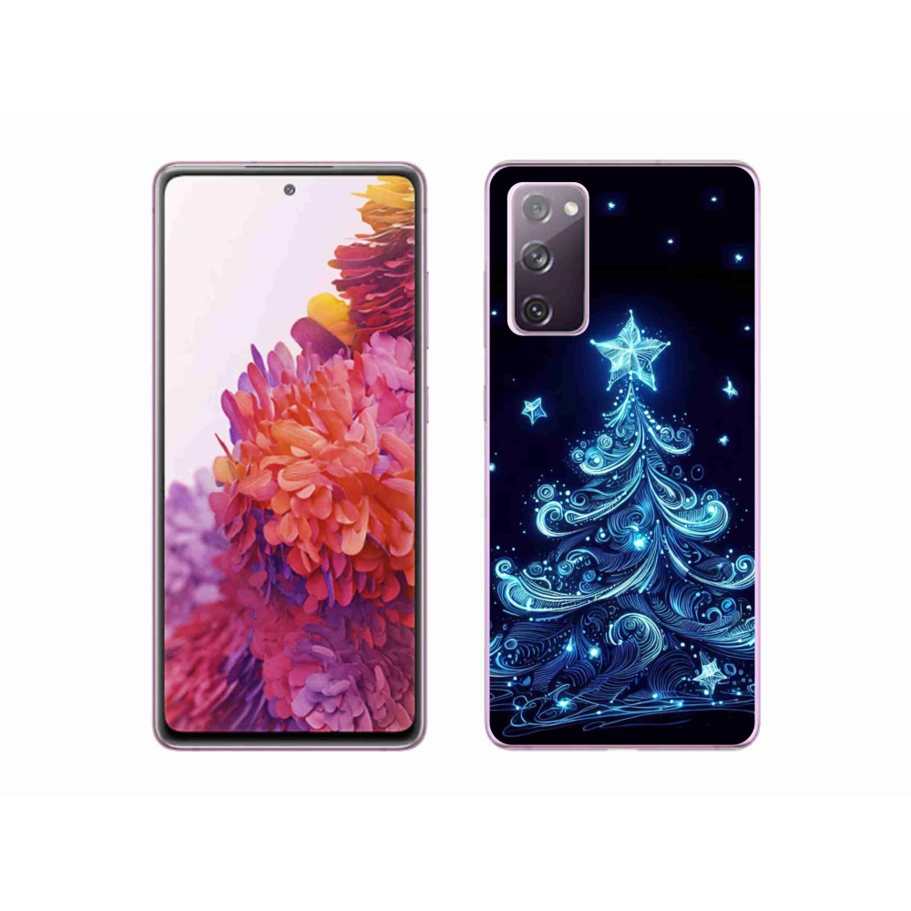 Gelový kryt mmCase na Samsung Galaxy S20 FE - neonový vánoční stromek 4