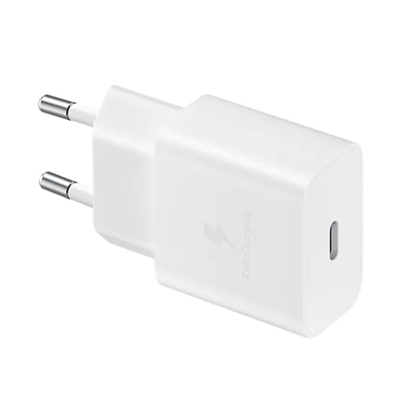 EP-T1510EWE + EP-DA705BWE Samsung 15W Cestovní nabíječka + USB-C/USB-C Datový Kabel White (OOB Bulk)