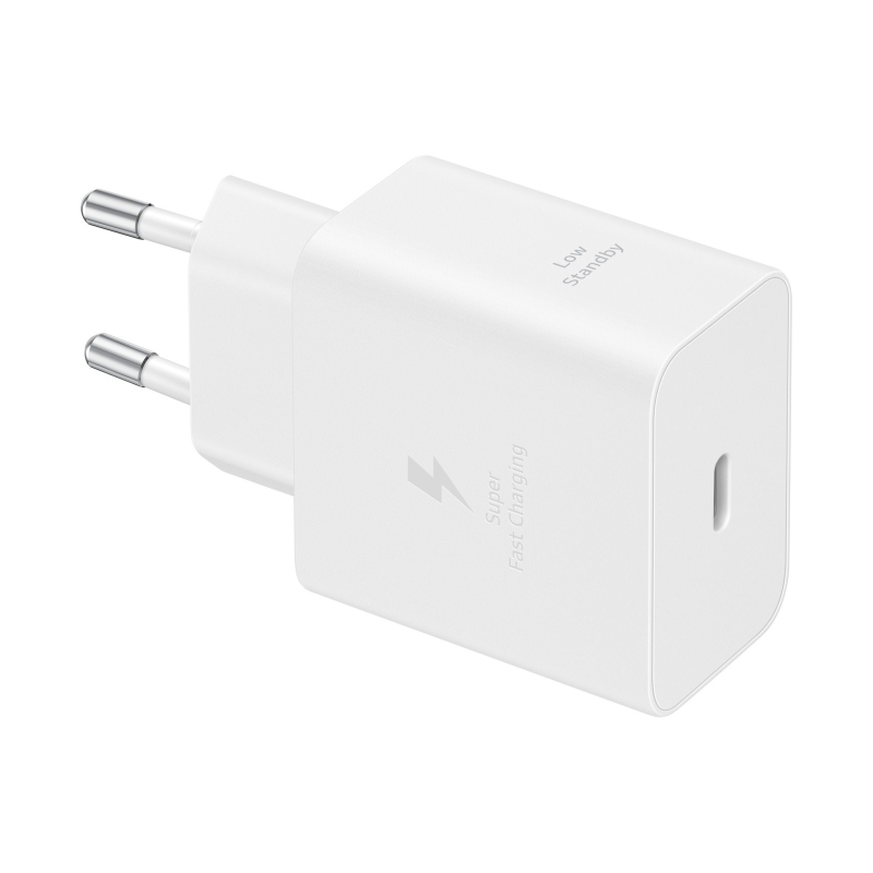 EP-T4511XWE Samsung USB-C 45W Cestovní nabíječka + USB-C Datový Kabel White