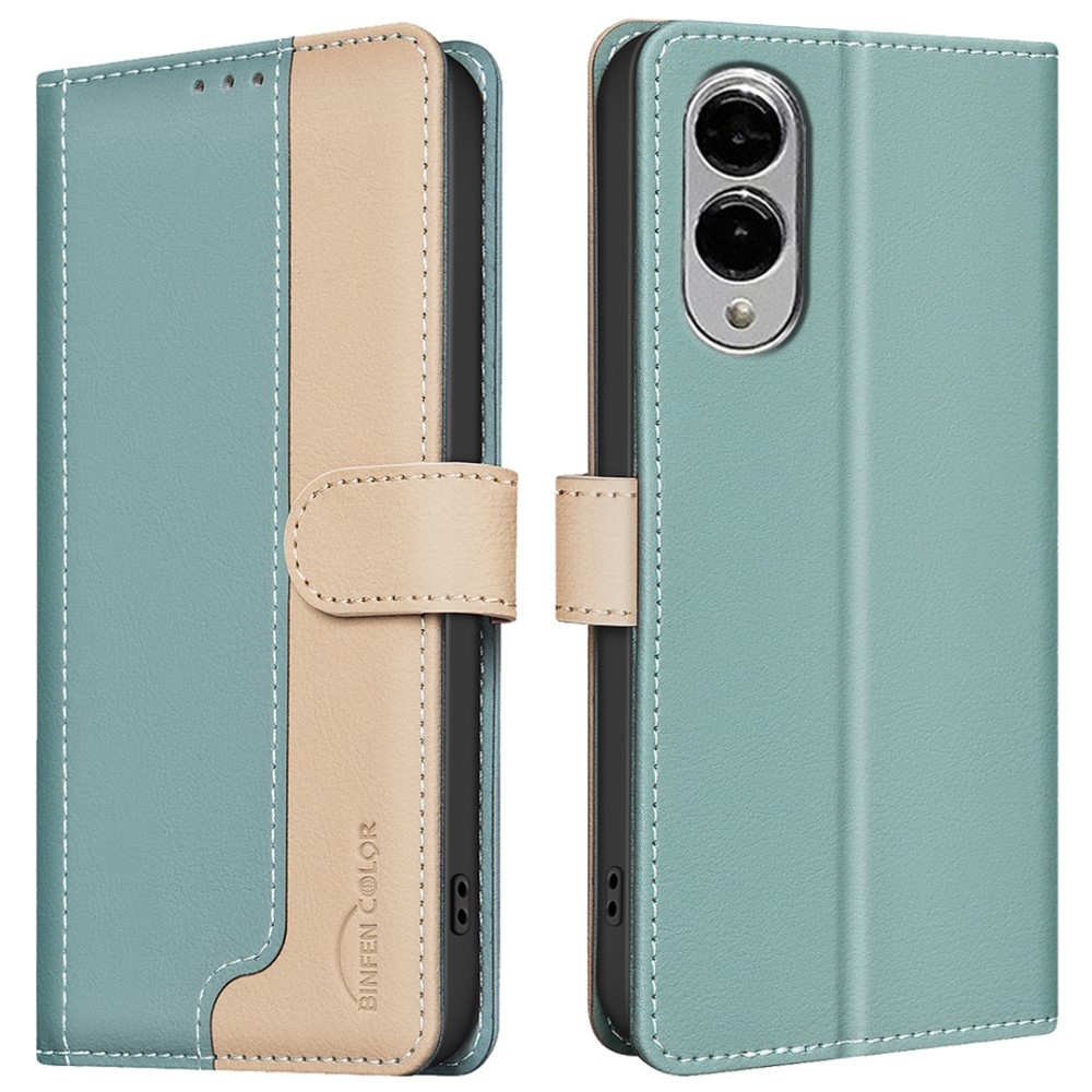 BNF DUO knížkové pouzdro na Samsung Galaxy S25 Edge - zelené