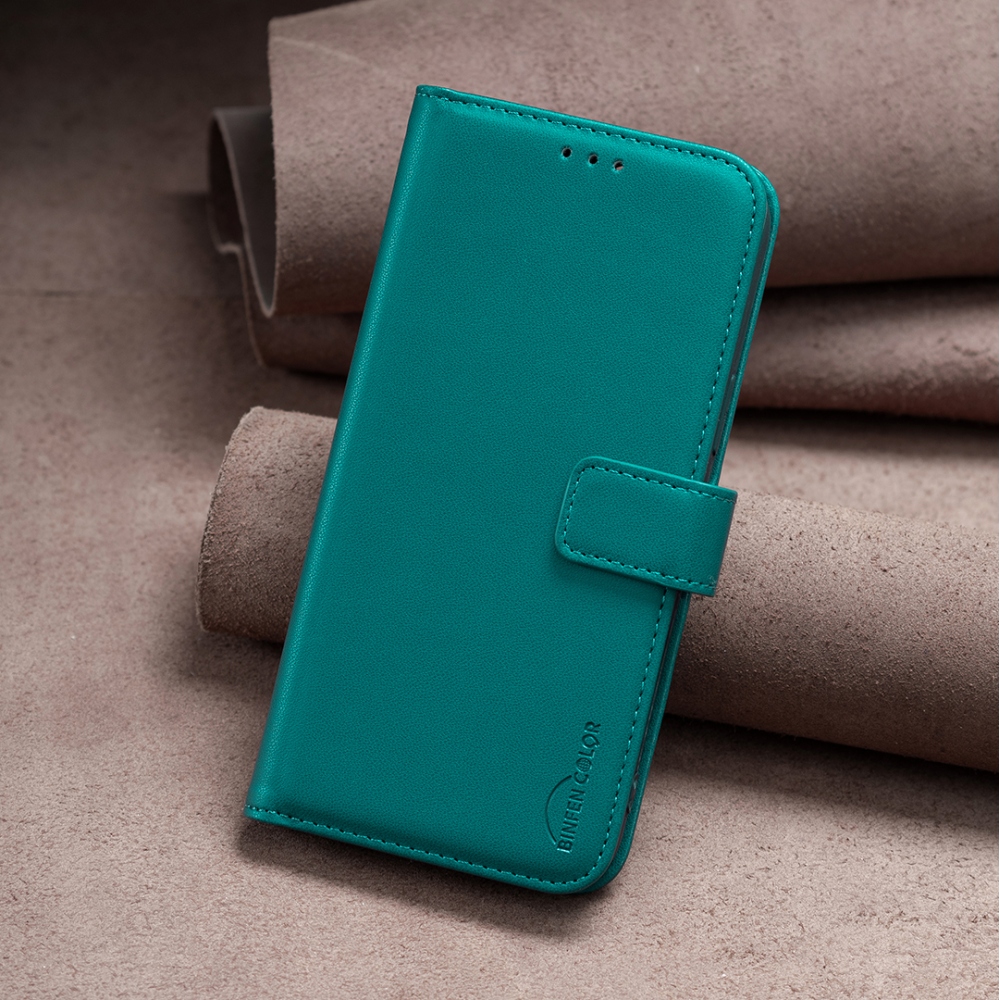 BNF knížkové pouzdro na mobil iPhone 17 Air - zelené