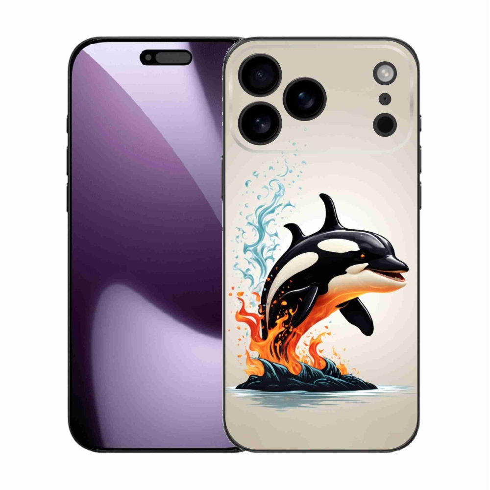 Gelový kryt mmCase na iPhone 17 Pro Max - kosatka