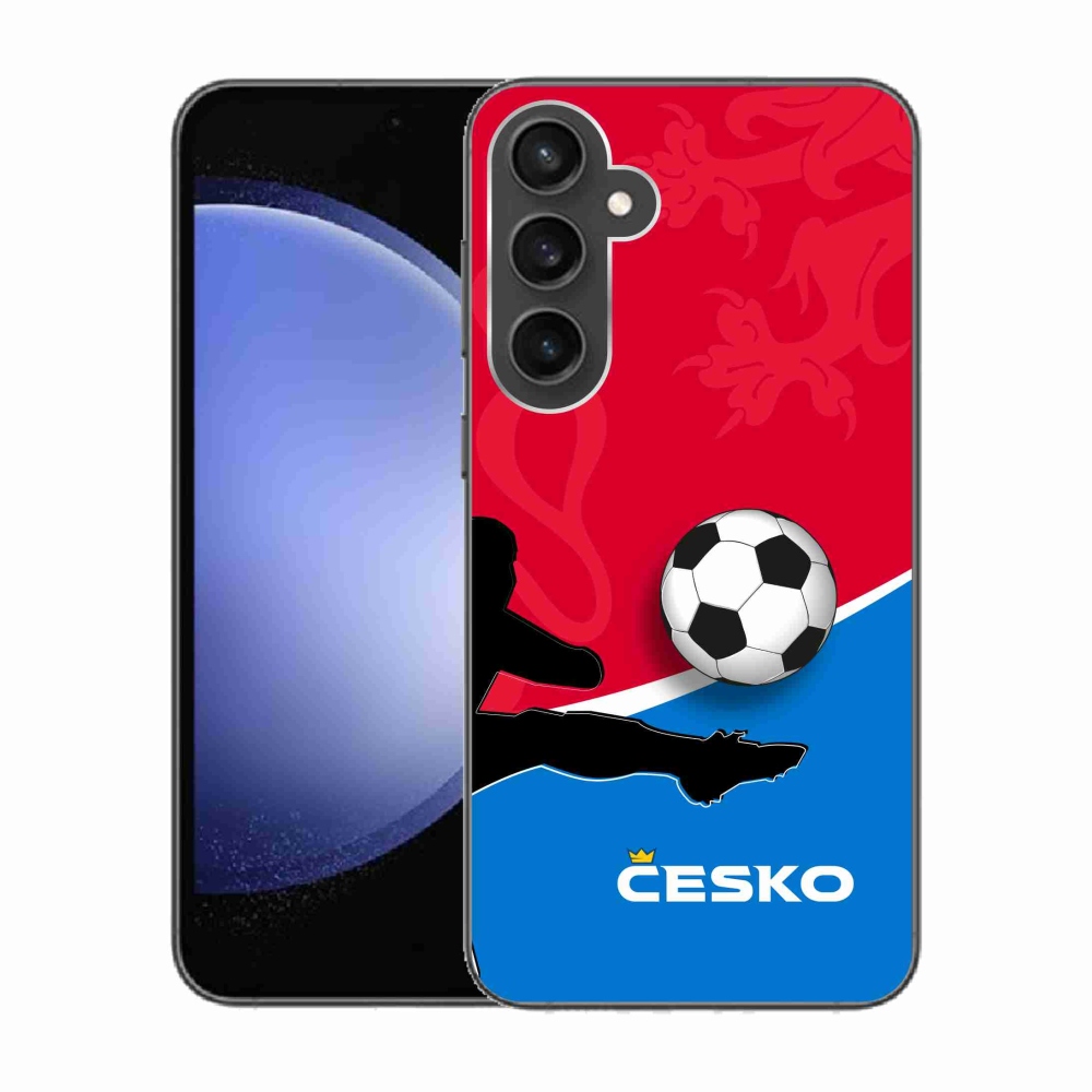 Gelový kryt mmCase na Samsung Galaxy S23 FE - fotbal Česko 2