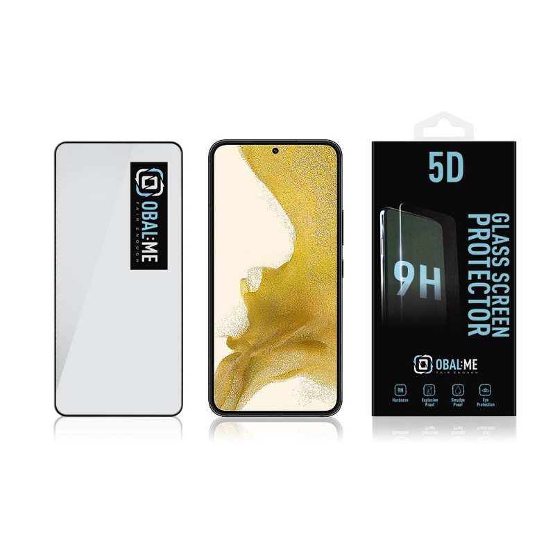 Obal:Me 5D Tvrzené Sklo pro Samsung Galaxy S22 Black