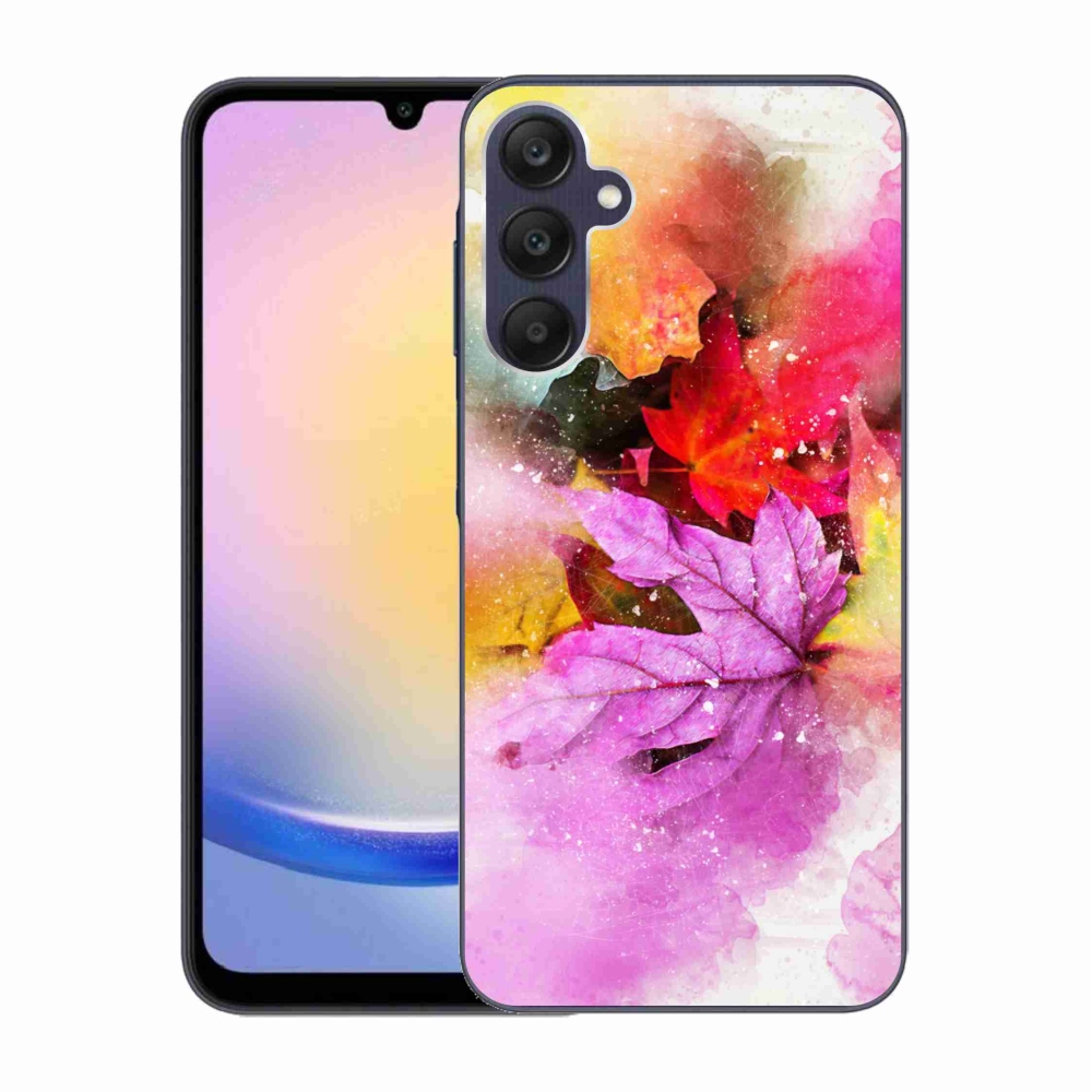 Gelový kryt mmCase na Samsung Galaxy A25 5G - barevné listy