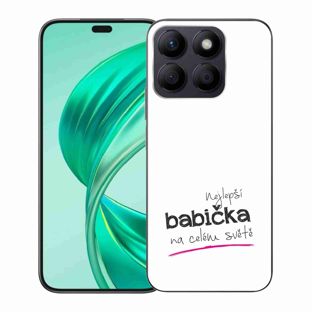Gelový kryt mmCase na Honor X8b - nejlepší babička 4 bílé pozadí
