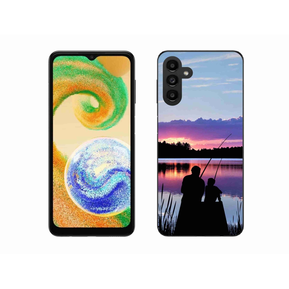Gelový kryt mmCase na Samsung Galaxy A04s (164.7x76.7x9.1mm) - rybaření 2