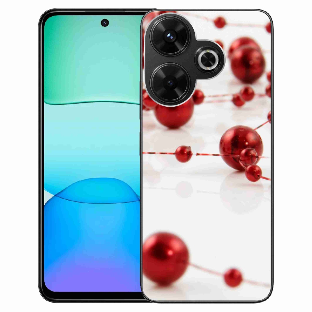 Gelový kryt mmCase na Xiaomi Redmi 13 4G/Poco M6 4G - vánoční řetěz