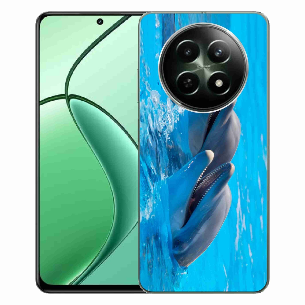 Gelový kryt mmCase na Realme 12 5G/12x 5G - delfíni