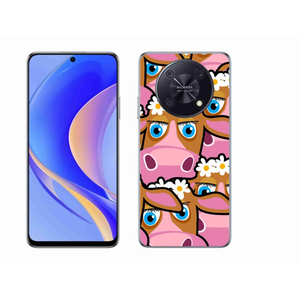 Gelový kryt mmCase na Huawei Nova Y90 - kreslené kravičky