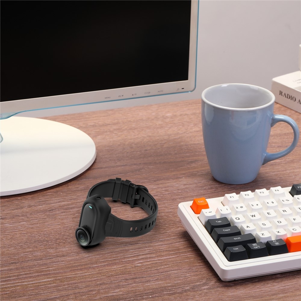 Silikonový rám s náramkem pro Insta360 GO 3 / GO 3S / GO 2 - tmavěmodrý