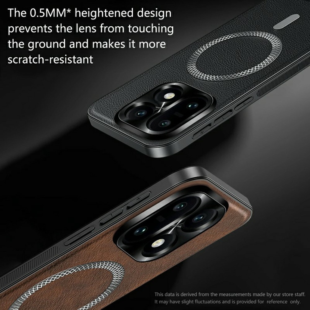 Equip gelový obal s umělou kůží a MagSafe na OnePlus 15 5G - černý