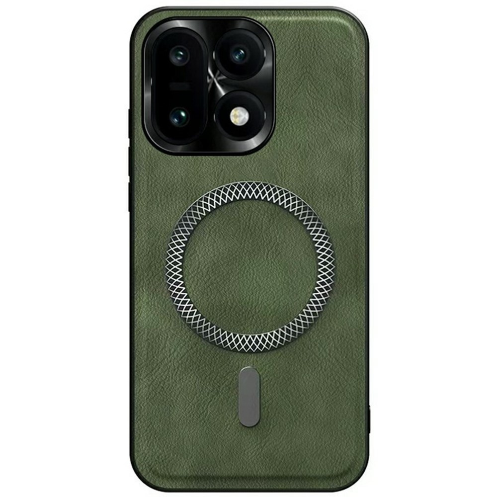 Equip gelový obal s umělou kůží a MagSafe na OnePlus 15 5G - zelený