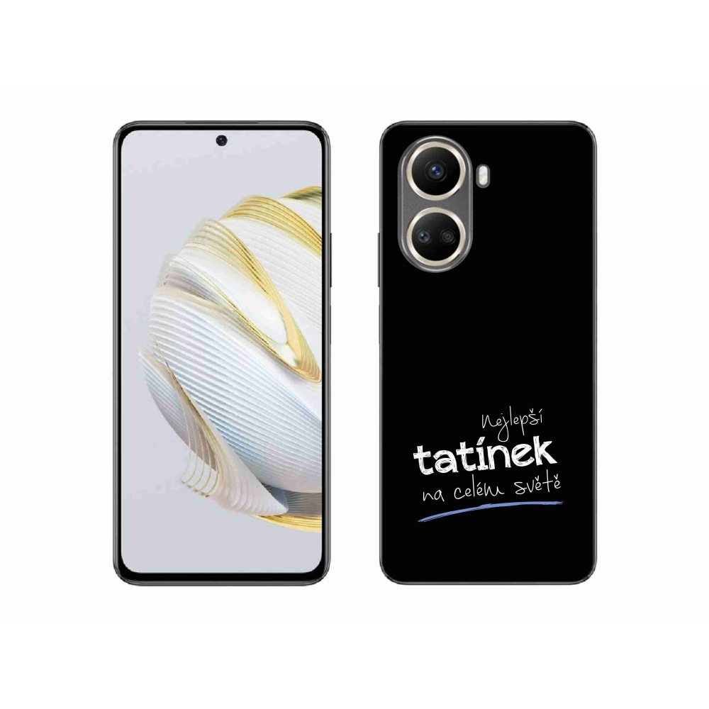 Gelový kryt mmCase na Huawei Nova 10 SE - nejlepší tatínek 4 černé pozadí