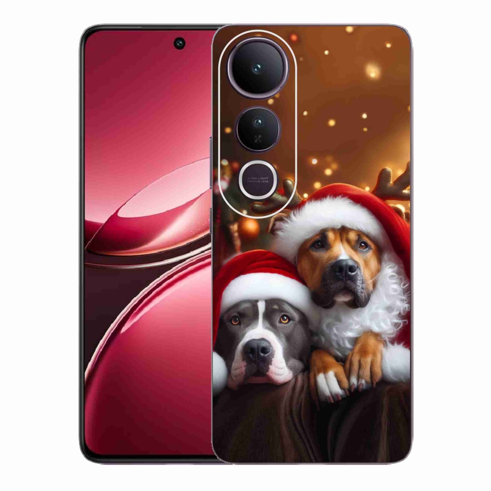 Gelový kryt mmCase na Vivo V50 Lite 4G/5G - vánoční psi