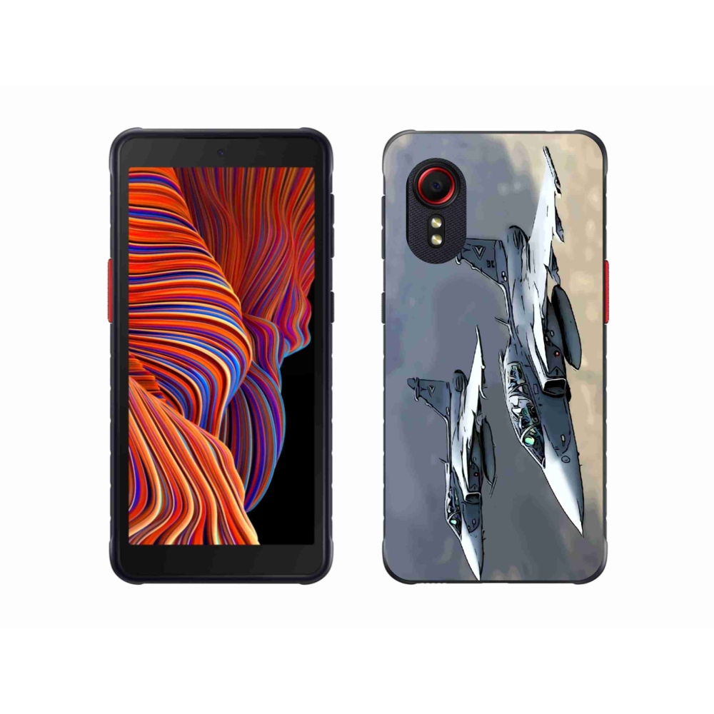 Gelový kryt mmCase na Samsung Galaxy Xcover 5 - stíhačky