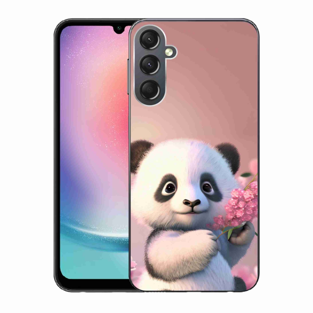 Gelový kryt mmCase na Samsung Galaxy A24 - roztomilá panda