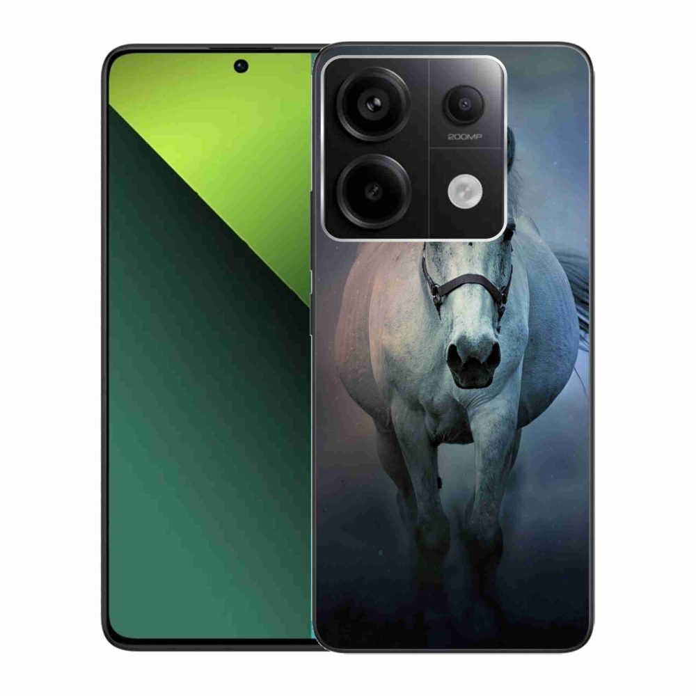 Gelový obal mmCase na Xiaomi Redmi Note 13 Pro 5G/Poco X6 5G - běžící bílý kůň
