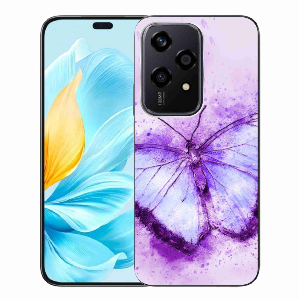 Gelový kryt mmCase na Honor 200 Lite 5G - fialový motýl