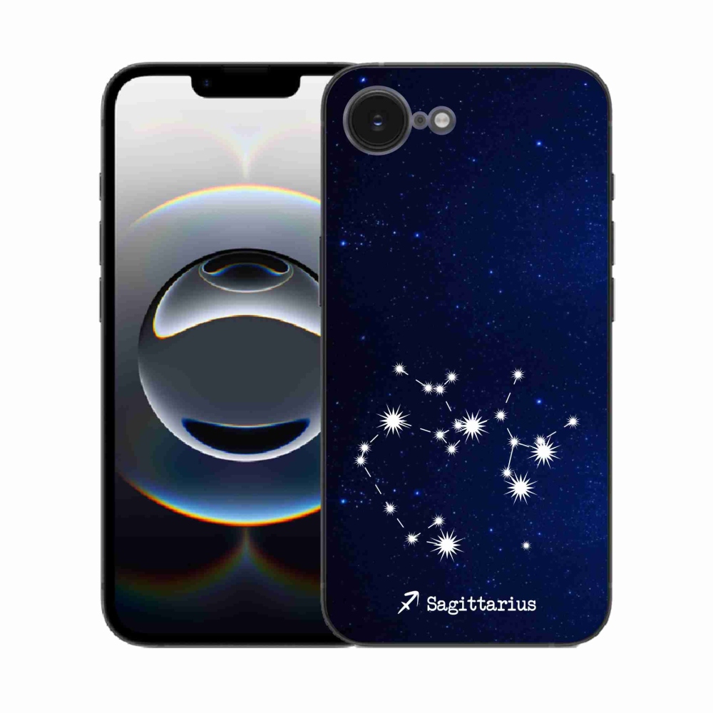 Gelový kryt mmCase na iPhone 16e - souhvězdí Střelce
