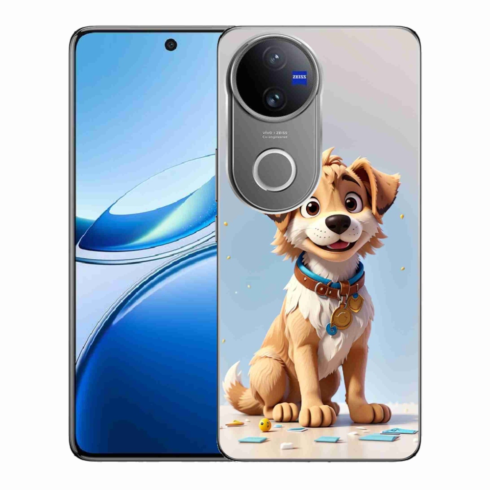 Gelový kryt mmCase na Vivo V50 5G - kreslené štěně