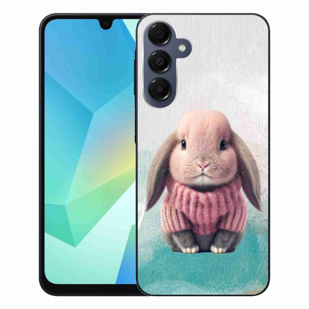 Gelový kryt mmCase na Samsung Galaxy A16 4G/5G - králíček ve svetru