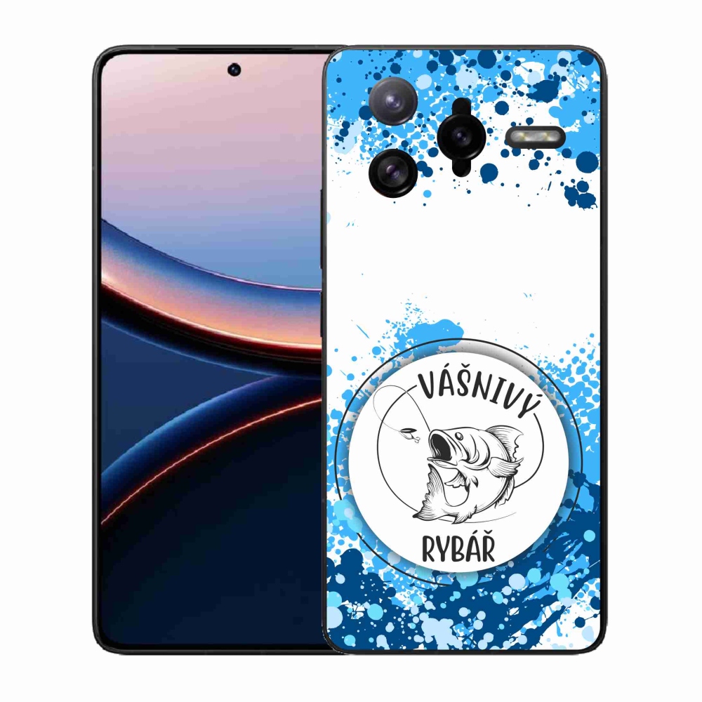 Gelový kryt mmCase na Xiaomi Poco F7 Ultra - vášnivý rybář bílé pozadí