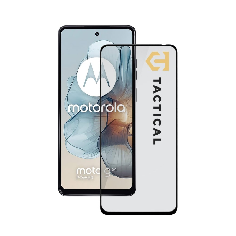 Tactical Glass Shield 5D sklo pro Motorola G24 Power Black 
