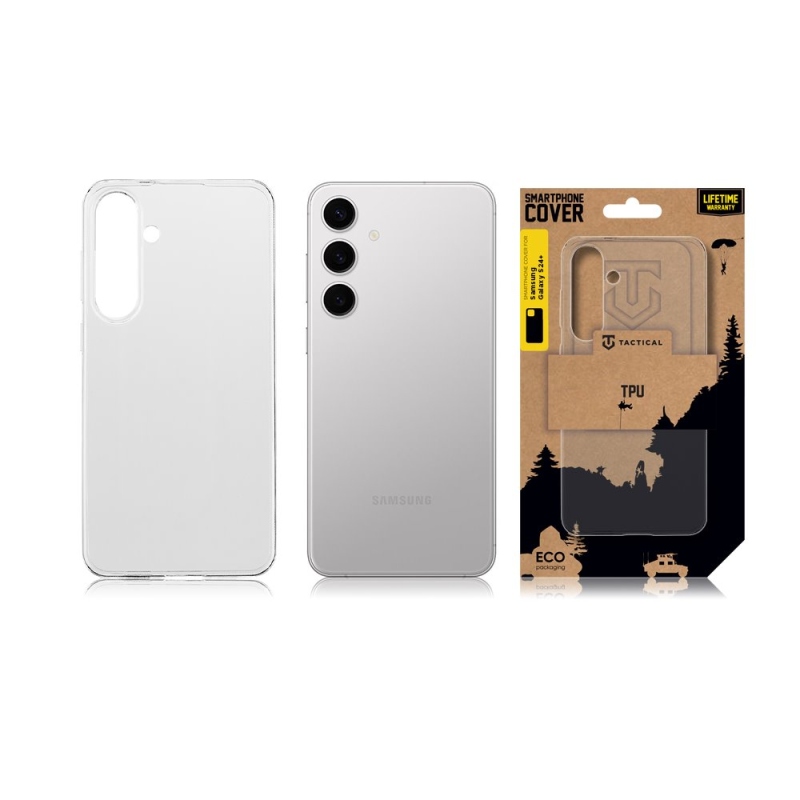 Tactical TPU Kryt pro Samsung Galaxy S24+ Transparent